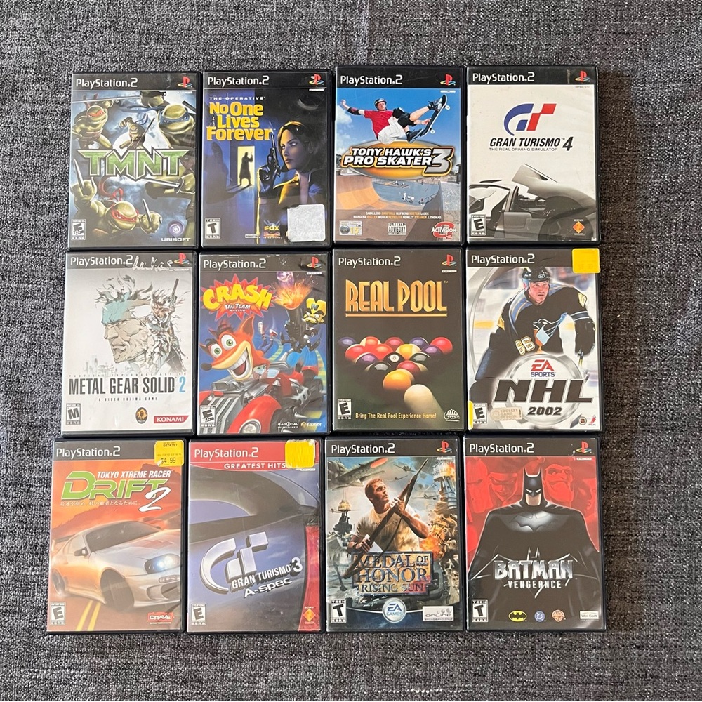 Huge Lot of 12 Sony Playstation 2 PS2 Games As-Is Read‎ description!